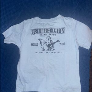 True Religion Kids White Graphic Back-Logo Tee